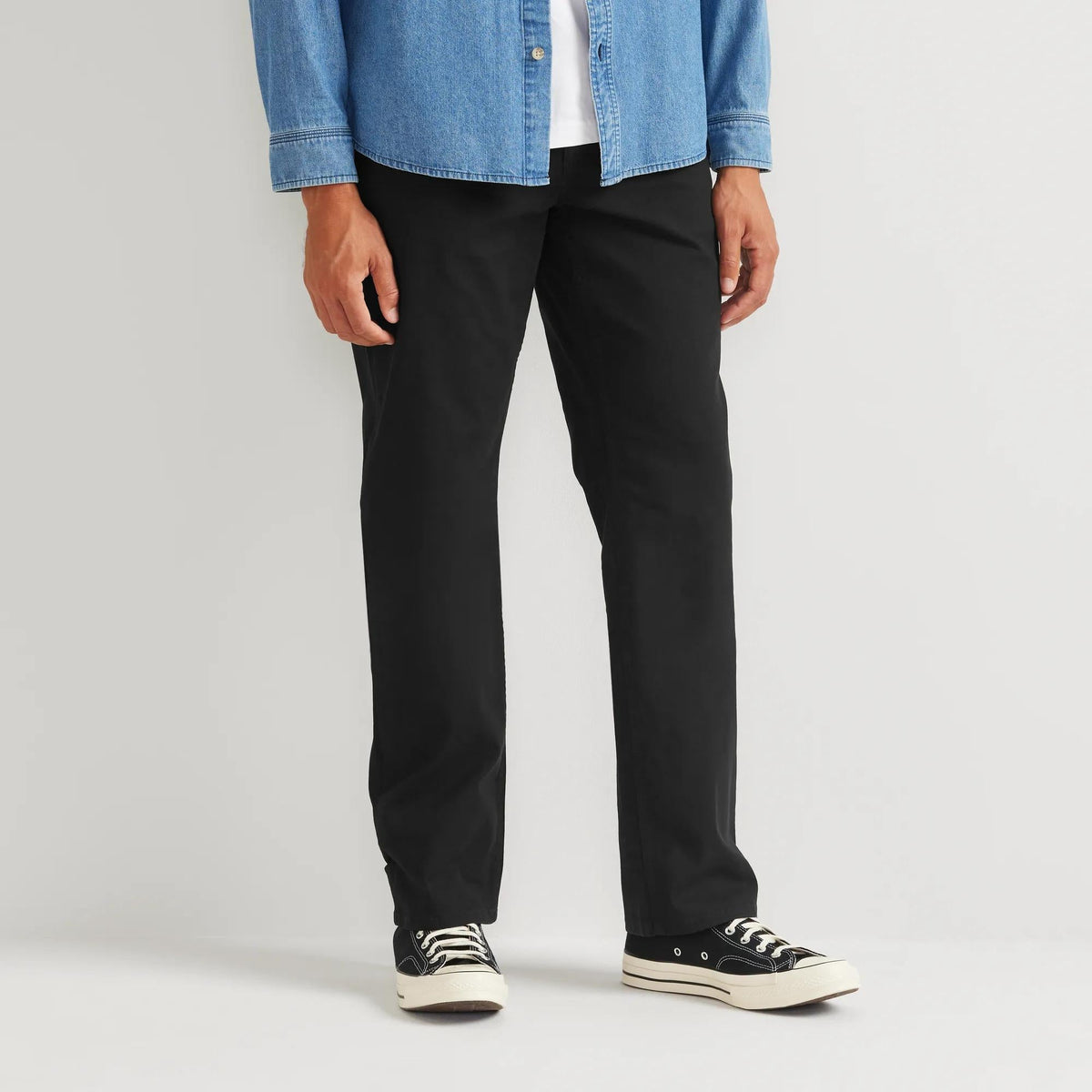 Eddie Bauer Men's Mountain Flex Classic Fit Canvas 5-Pocket Pants alternate view 5