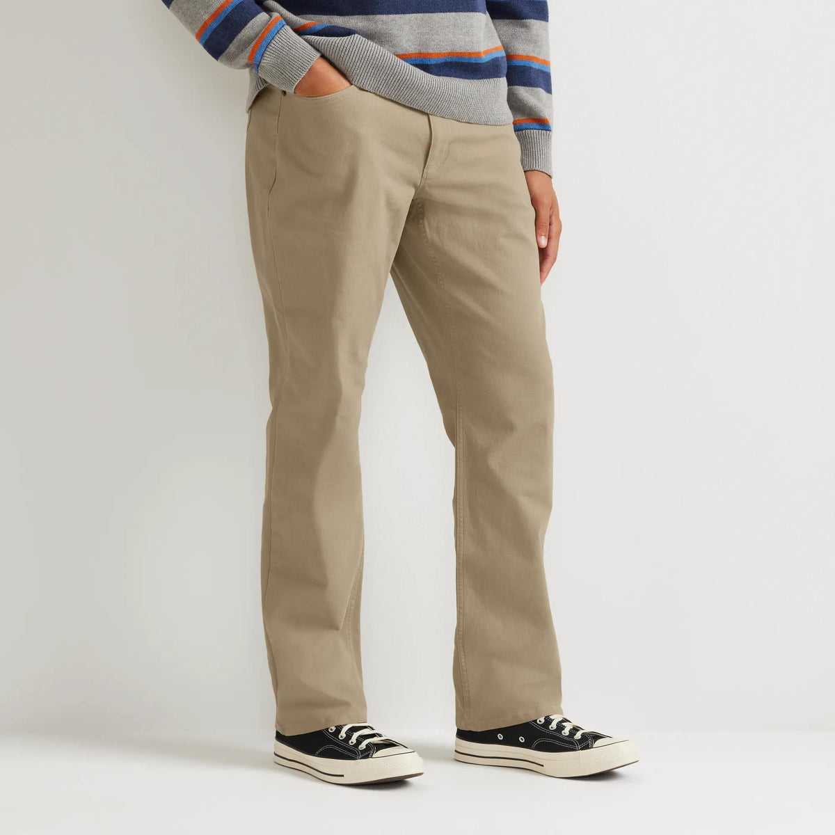 Eddie Bauer Men's Mountain Flex Classic Fit Canvas 5-Pocket Pants alternate view 3