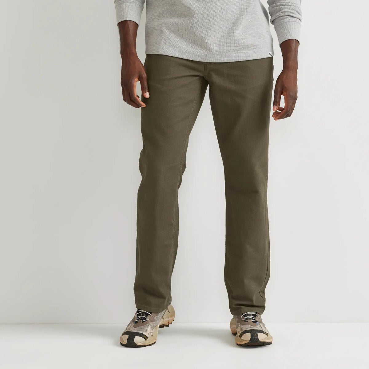 Eddie Bauer Men's Mountain Flex Classic Fit Canvas 5-Pocket Pants alternate view 2
