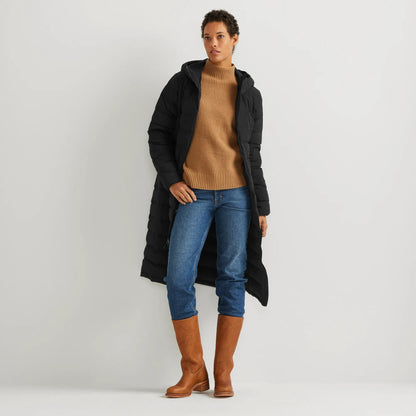 Eddie Bauer Women's EB Stretch Down Hooded Duffle Coat alternate view 1