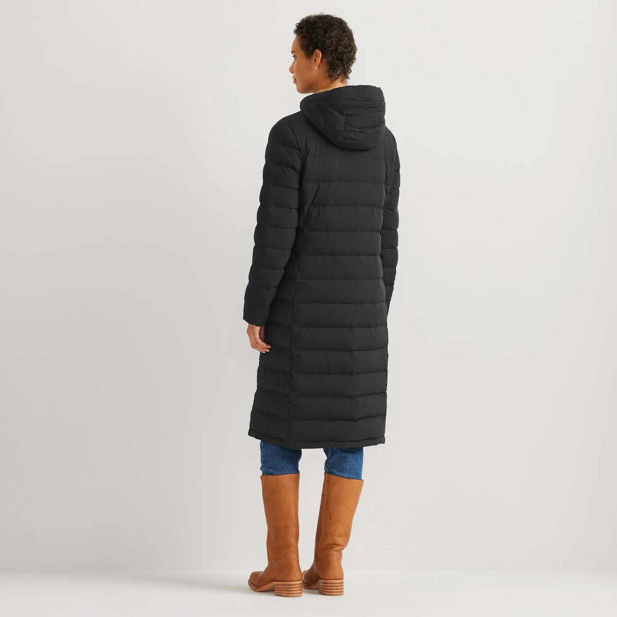 Eddie Bauer Women's EB Stretch Down Hooded Duffle Coat alternate view 3