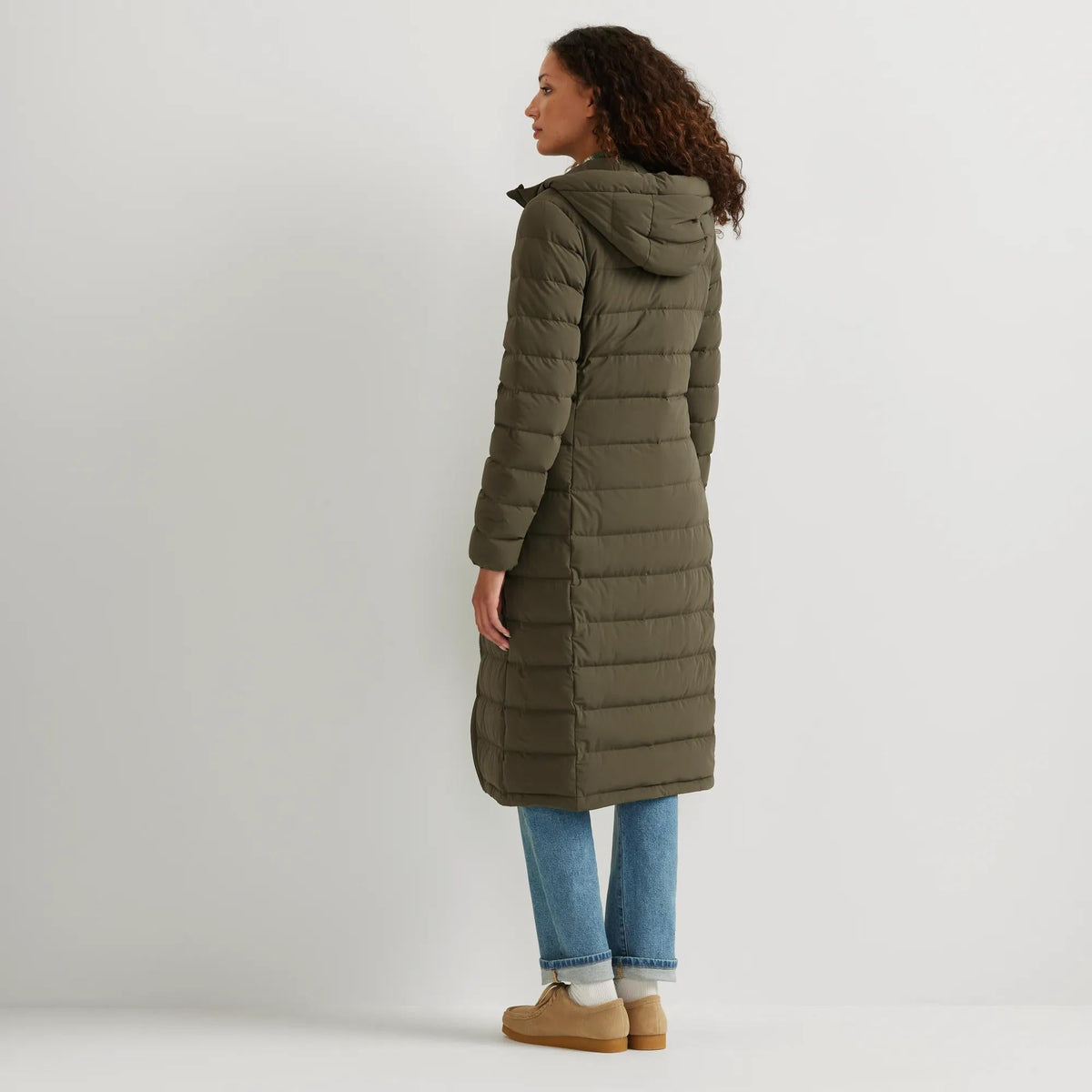 Eddie Bauer Women's EB Stretch Down Hooded Duffle Coat alternate view 4