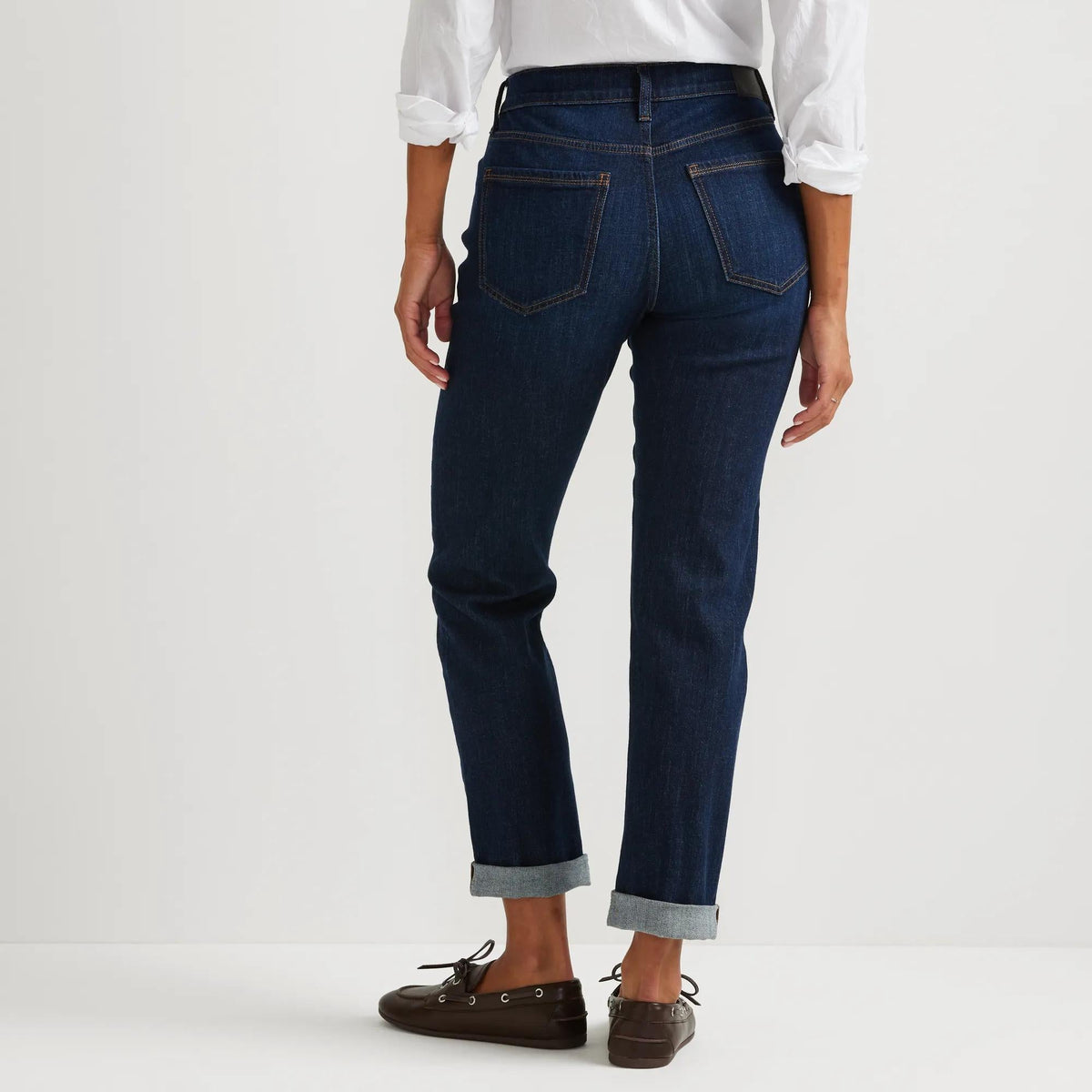 Eddie Bauer Women's Boyfriend Mid-Rise Slim Fit Jeans alternate view 2