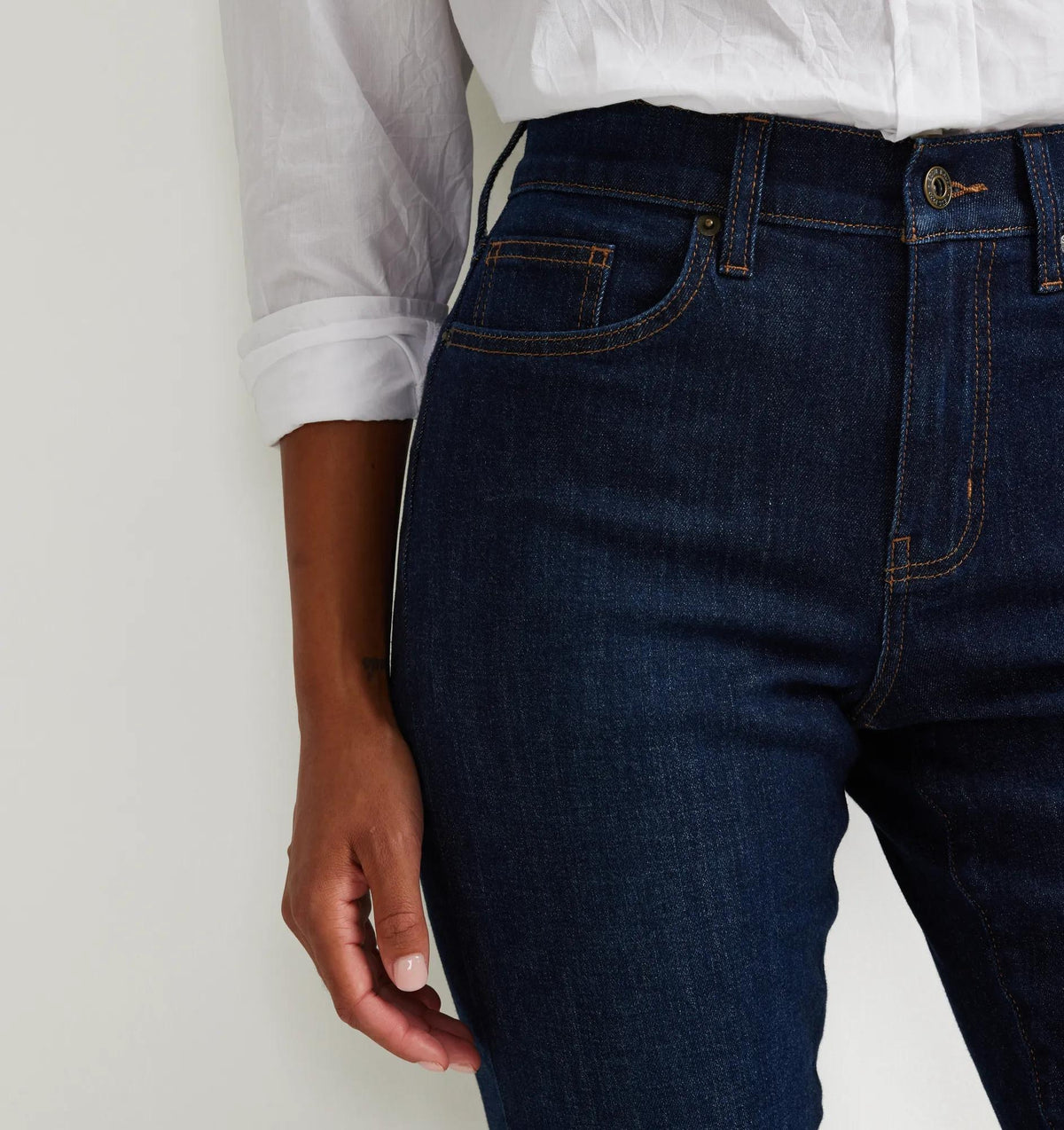 Eddie Bauer Women's Boyfriend Mid-Rise Slim Fit Jeans alternate view 5