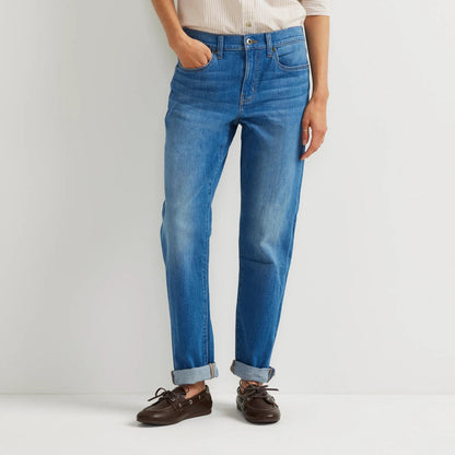 Eddie Bauer Women's Boyfriend Mid-Rise Slim Fit Jeans alternate view 1