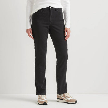 Eddie Bauer Women's Venture Stretch Fleece-Lined Slim Straight Leg Jeans product image