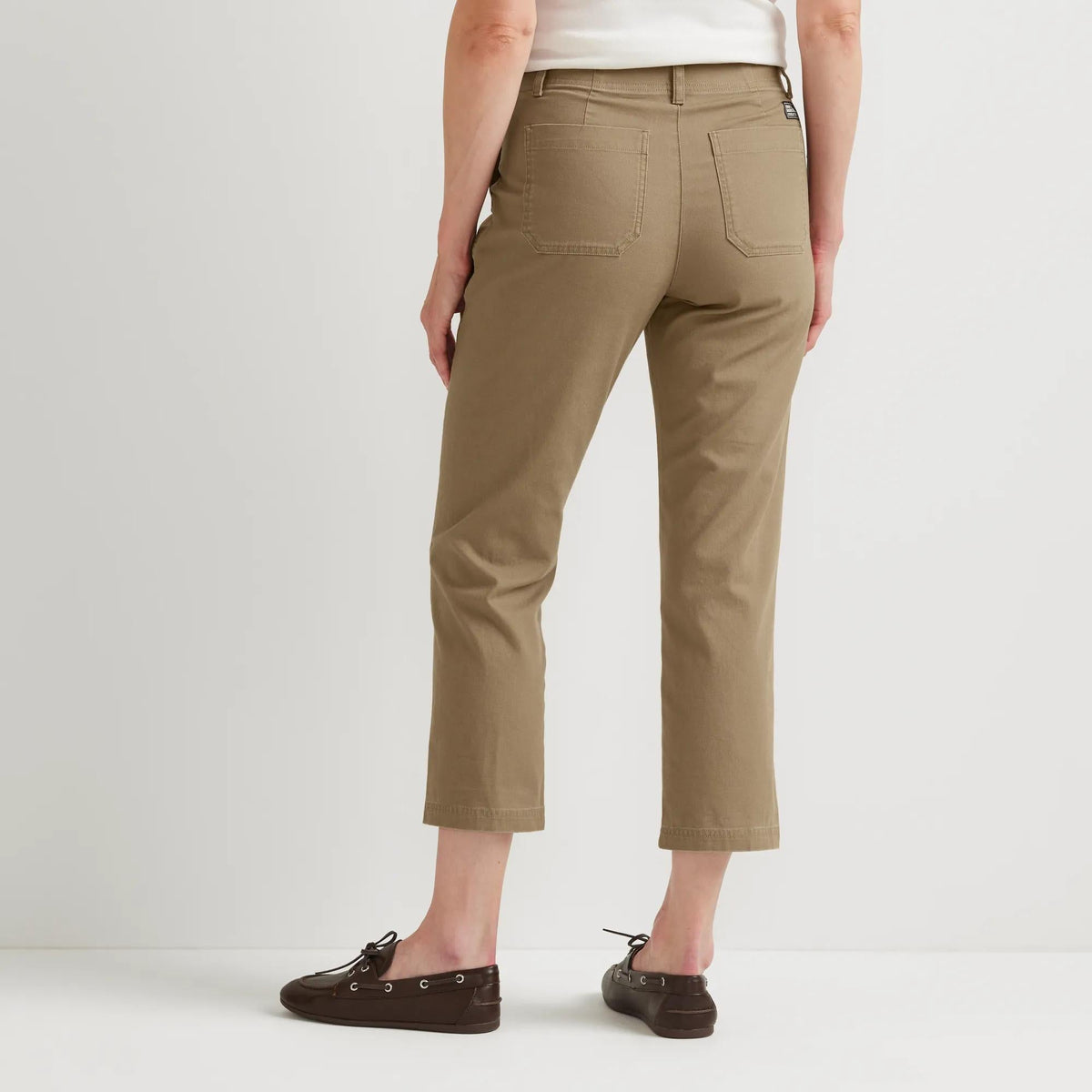 Eddie Bauer Women's Utility Stretch Canvas Kick Cropped Pants alternate view 5