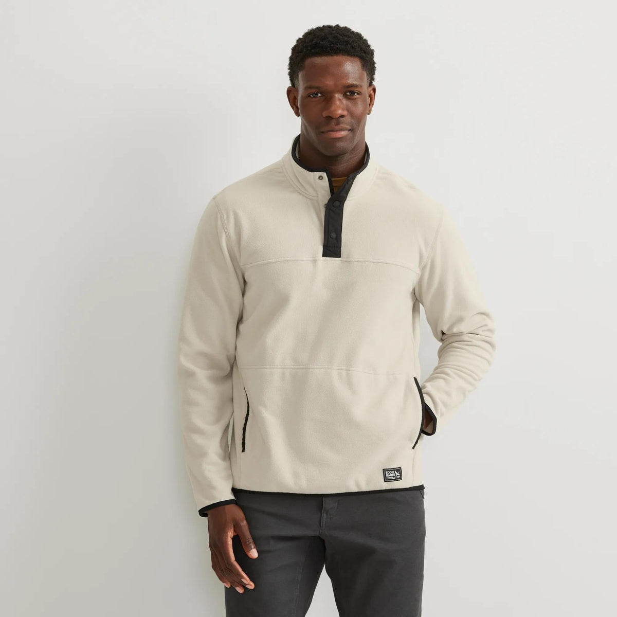 Eddie Bauer Men's Chutes Fleece Snap Mock Pullover alternate view 1