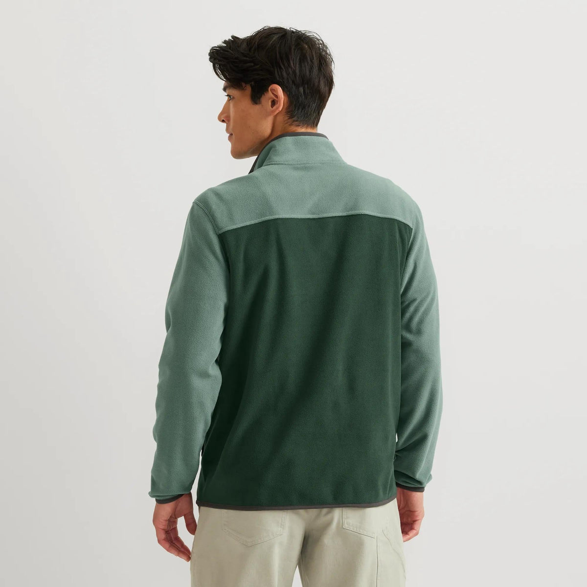 Eddie Bauer Men's Chutes Fleece Snap Mock Pullover alternate view 3