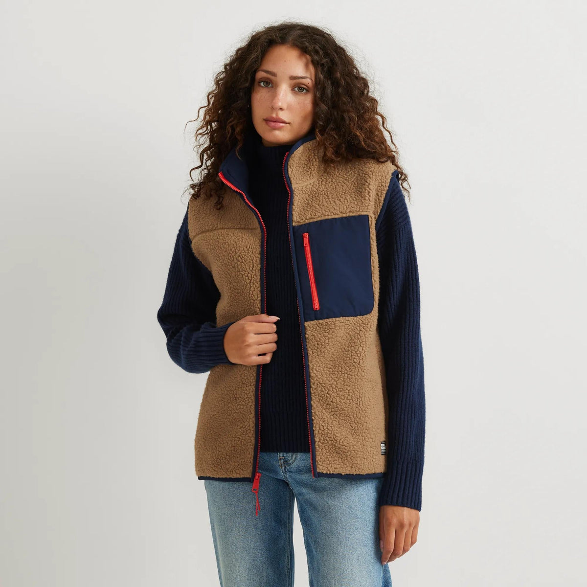 Eddie Bauer Women's Chilali Faux Shearling Fleece Vest product image