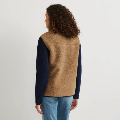 Eddie Bauer Women's Chilali Faux Shearling Fleece Vest alternate view 2