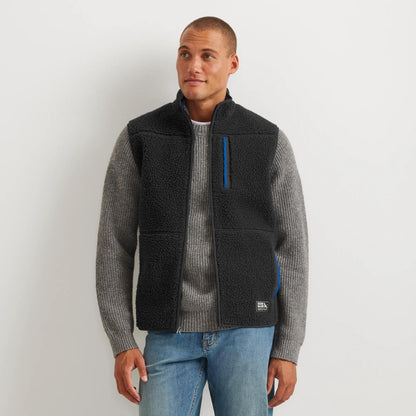Eddie Bauer Men's Chilali Faux Shearling Fleece Vest alternate view 4