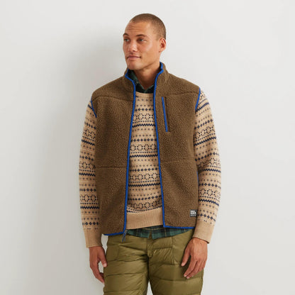 Eddie Bauer Men's Chilali Faux Shearling Fleece Vest alternate view 1