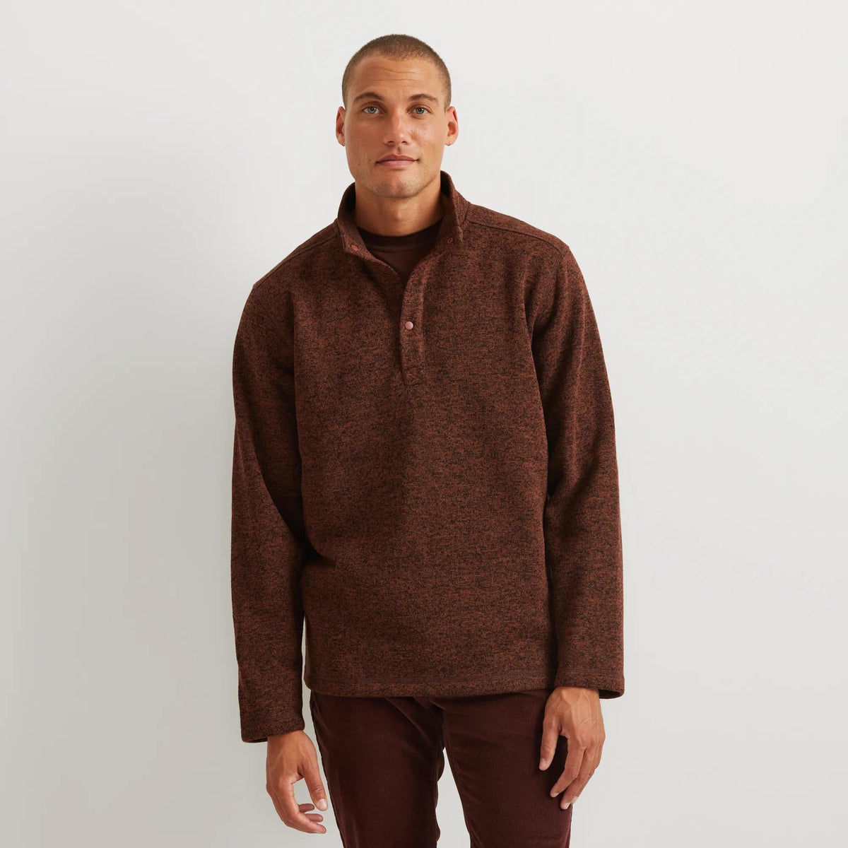 Eddie Bauer Men's Radiator Fleece 2.0 Snap Mock Pullover alternate view 2