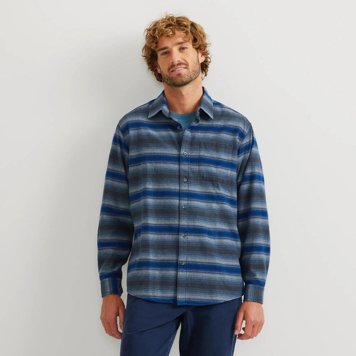 Eddie Bauer Men's Eddie's Favorite Flannel Relaxed Fit Shirt - Plaid alternate view 3