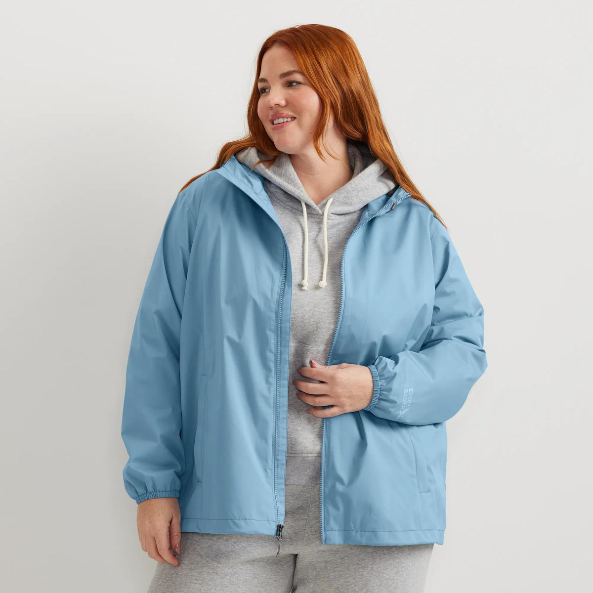 Eddie Bauer Women's Rainy Pass Water-Repellent Hooded Jacket alternate view 4