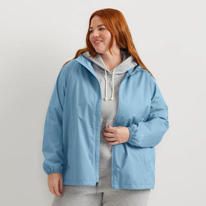 Eddie Bauer Women's Rainy Pass Water-Repellent Hooded Jacket alternate view 4
