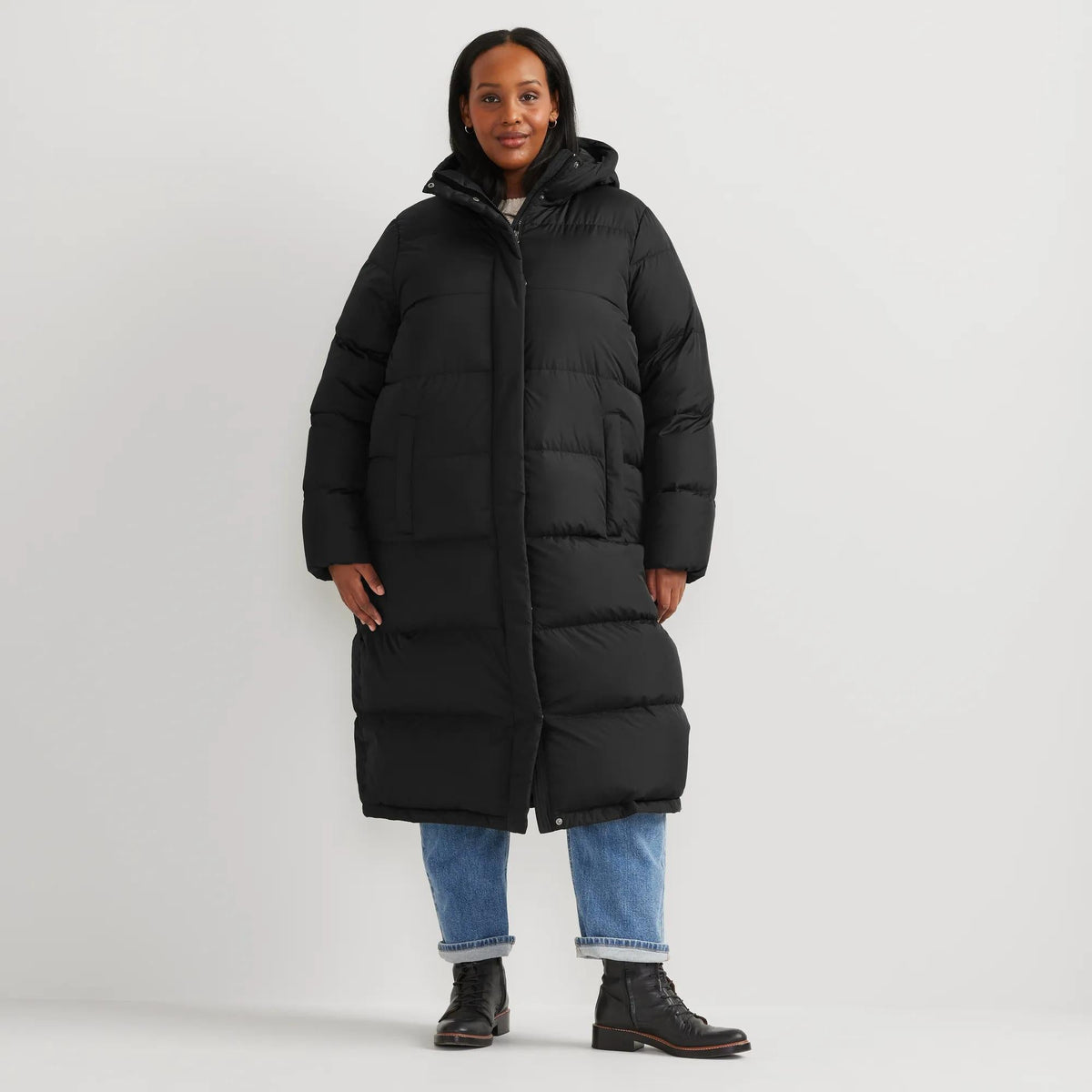 Eddie Bauer Women's Ketchum Down Hooded Duffle Coat alternate view 3