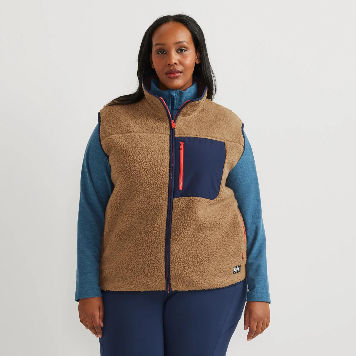 Eddie Bauer Women's Chilali Faux Shearling Fleece Vest alternate view 1