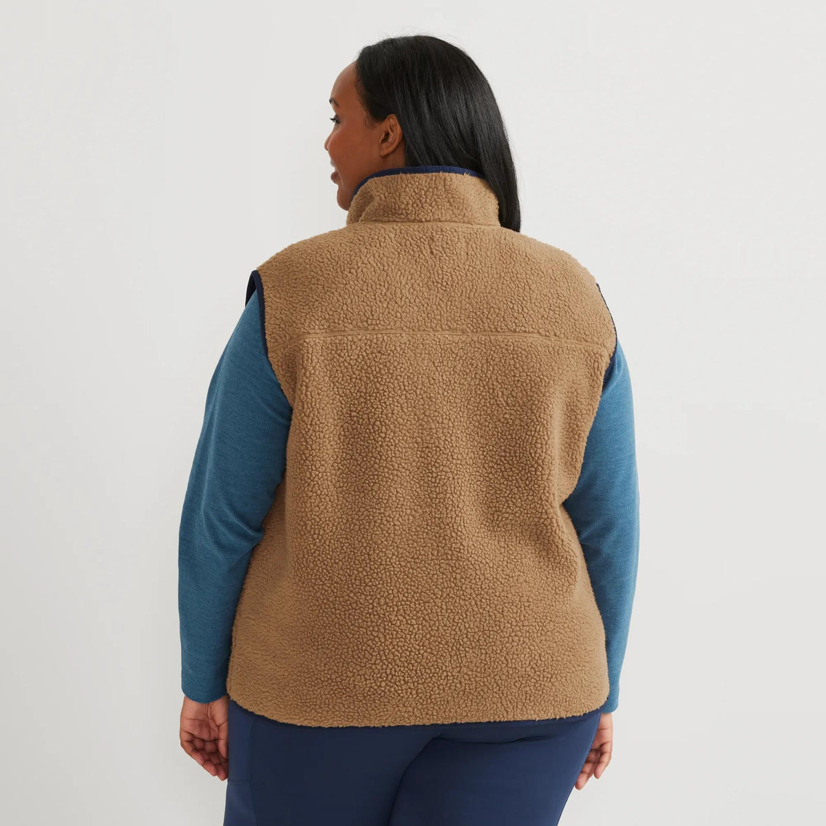 Eddie Bauer Women's Chilali Faux Shearling Fleece Vest alternate view 5