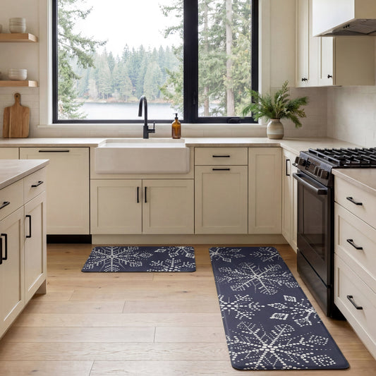 Eddie Bauer Anti-Fatigue Holiday Snowflakes Kitchen Mats alternate view 1
