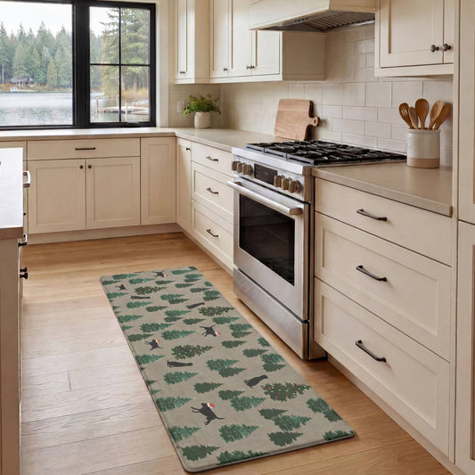 Eddie Bauer Anti-Fatigue Holiday Dogs and Christmas Trees Kitchen Mats product image