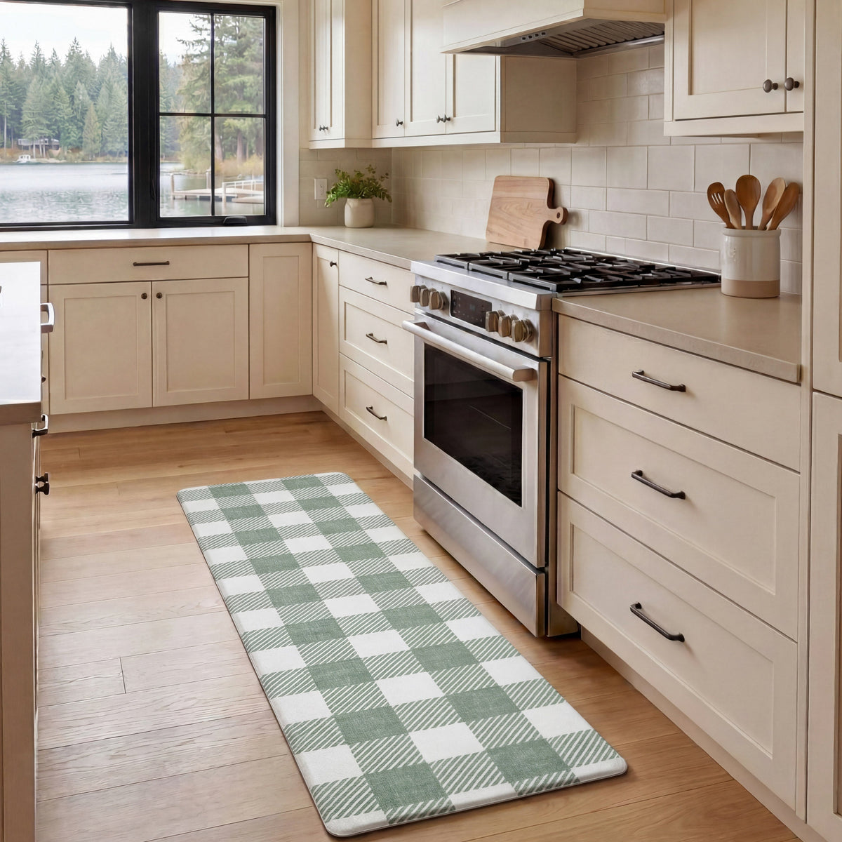Eddie Bauer Anti-Fatigue Holiday Buffalo Check Kitchen Mats product image