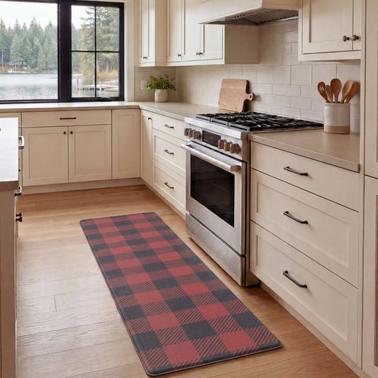 Eddie Bauer Anti-Fatigue Holiday Buffalo Check Kitchen Mats product image