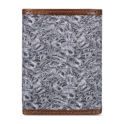 Eddie Bauer Pioneer Leather And Printed Cotton Canvas Trifold Wallet alternate view 1