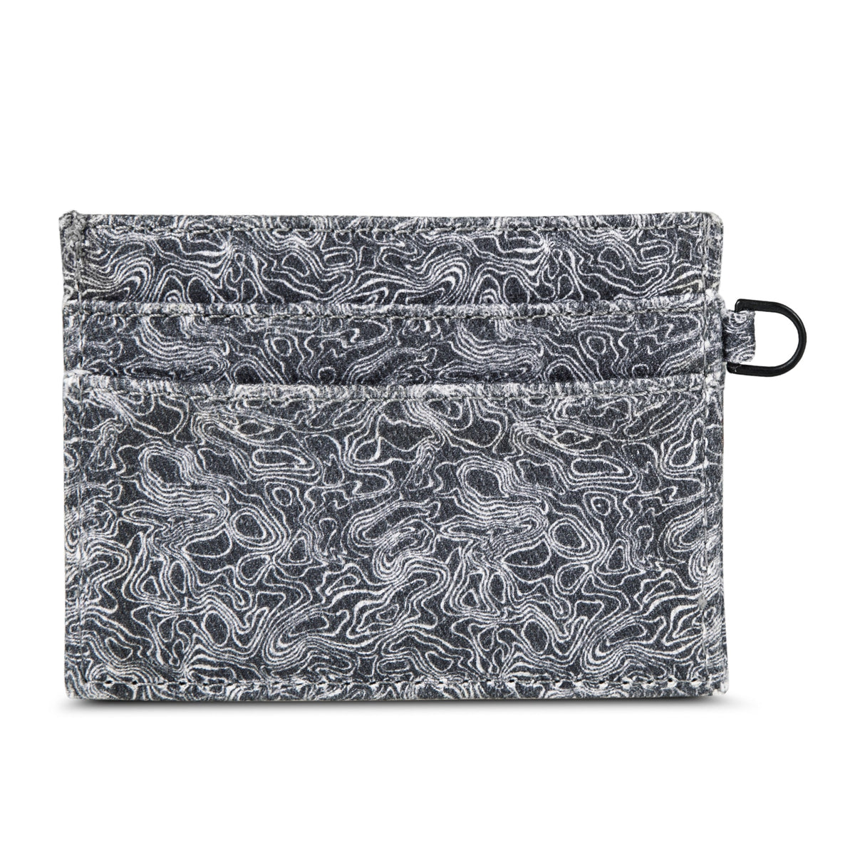 Eddie Bauer Pioneer Leather And Printed Cotton Canvas Card Case alternate view 1