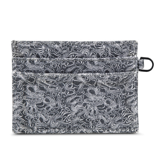 Eddie Bauer Pioneer Leather And Printed Cotton Canvas Card Case alternate view 1