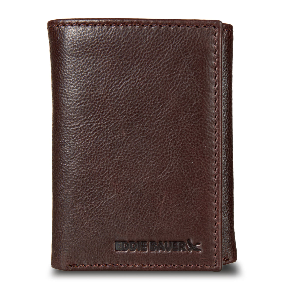 Eddie Bauer EB Signature Logo Leather Trifold Wallet alternate view 1