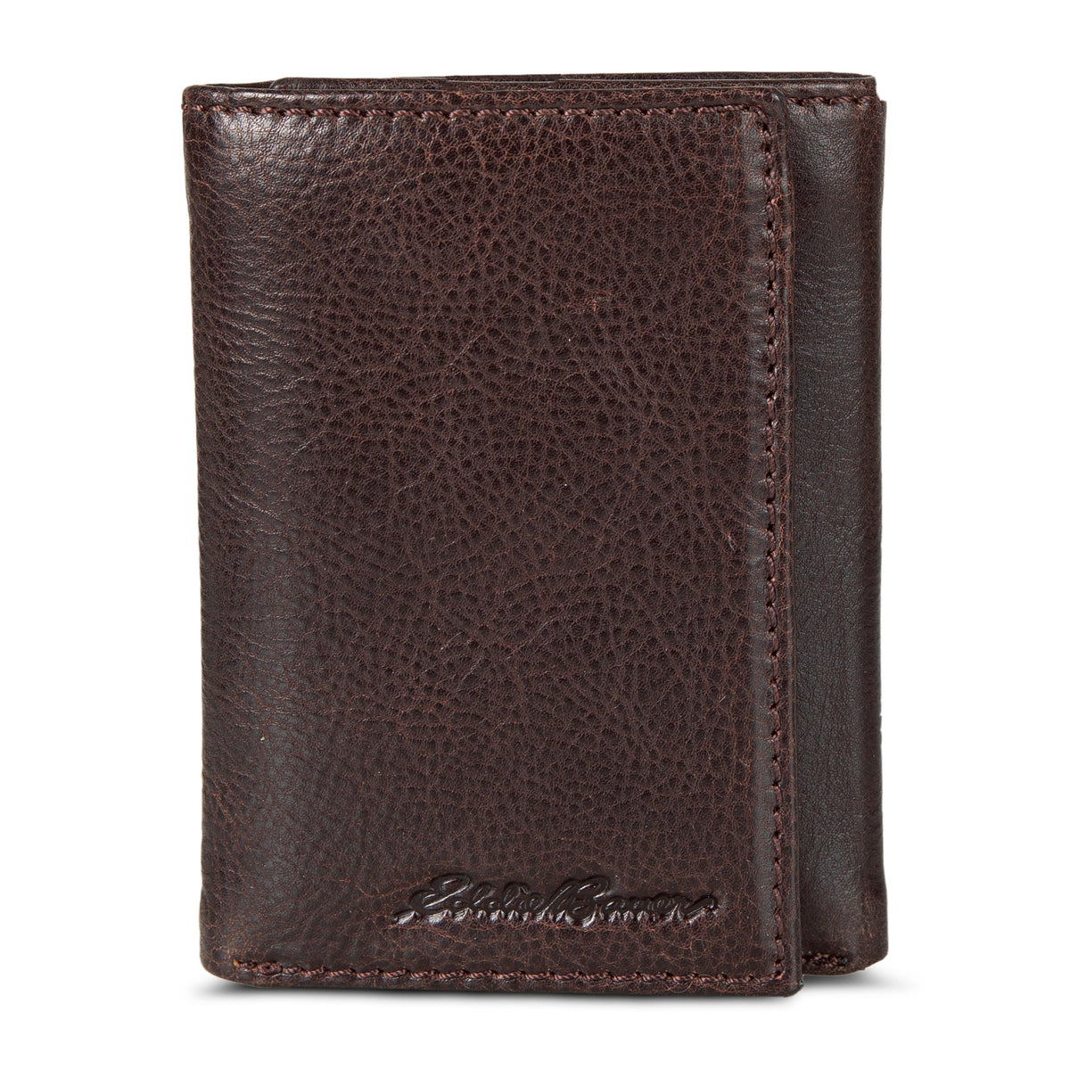 Eddie Bauer EB Signature Logo Leather Trifold Wallet alternate view 2