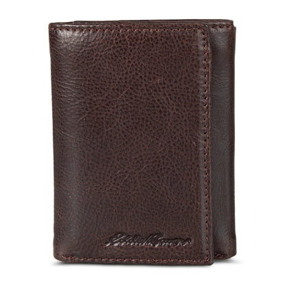 Eddie Bauer EB Signature Logo Leather Trifold Wallet alternate view 2