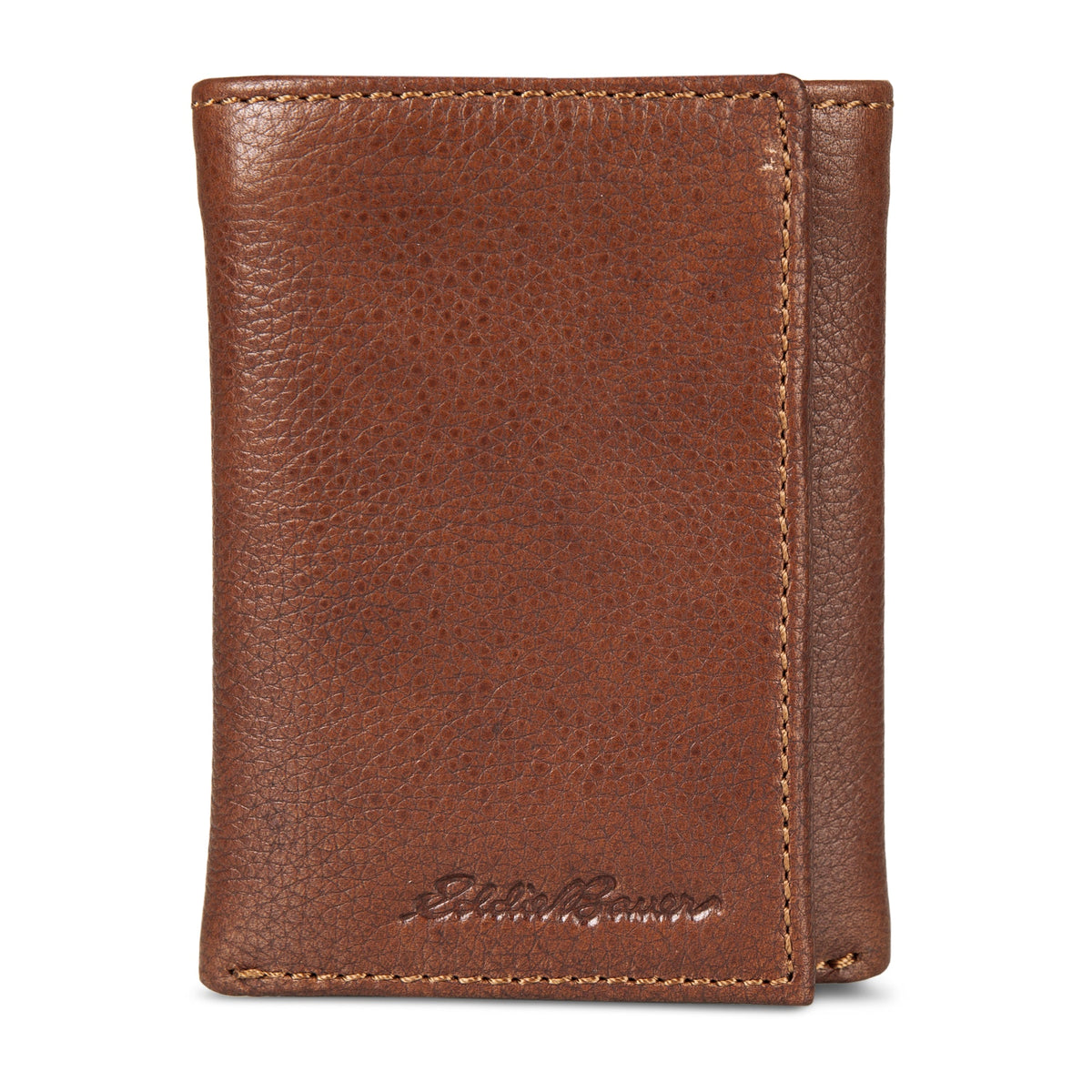 Eddie Bauer EB Signature Logo Leather Trifold Wallet alternate view 3