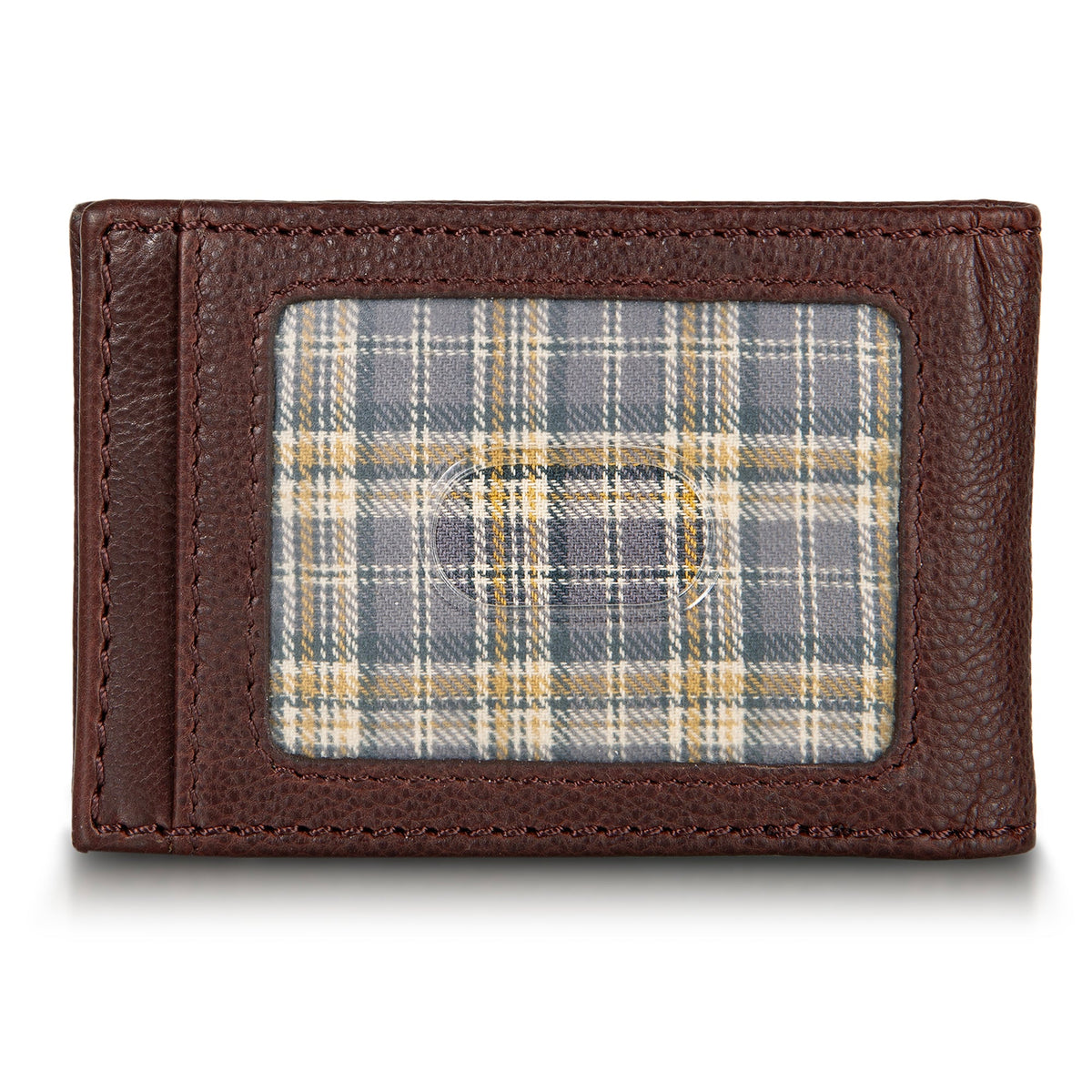 Eddie Bauer EB Signature Logo Leather Bifold With Money Clip Wallet alternate view 4