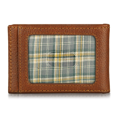 Eddie Bauer EB Signature Logo Leather Bifold With Money Clip Wallet alternate view 5