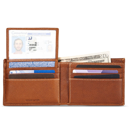 Eddie Bauer EB Signature Top Stitch Leather Passcase Wallet alternate view 3