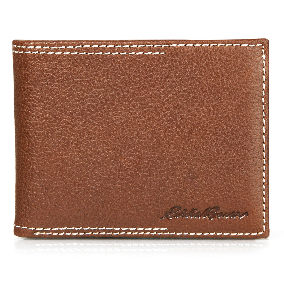Eddie Bauer EB Signature Top Stitch Leather Passcase Wallet product image