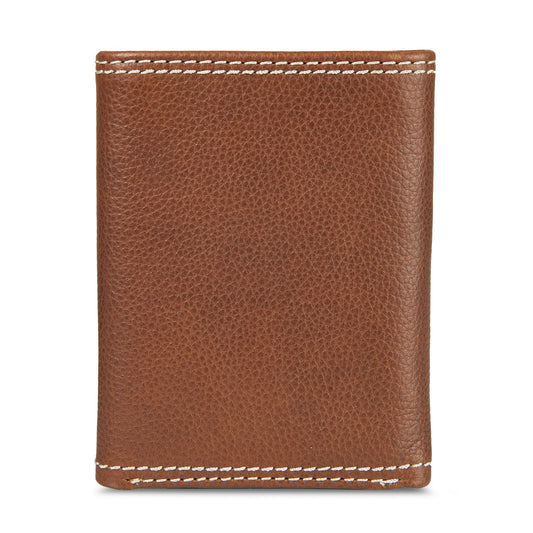 Eddie Bauer EB Signature Top Stitch Leather Trifold Wallet alternate view 1