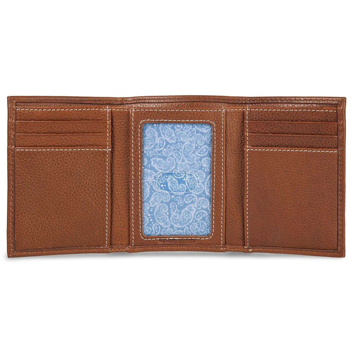 Eddie Bauer EB Signature Top Stitch Leather Trifold Wallet alternate view 3