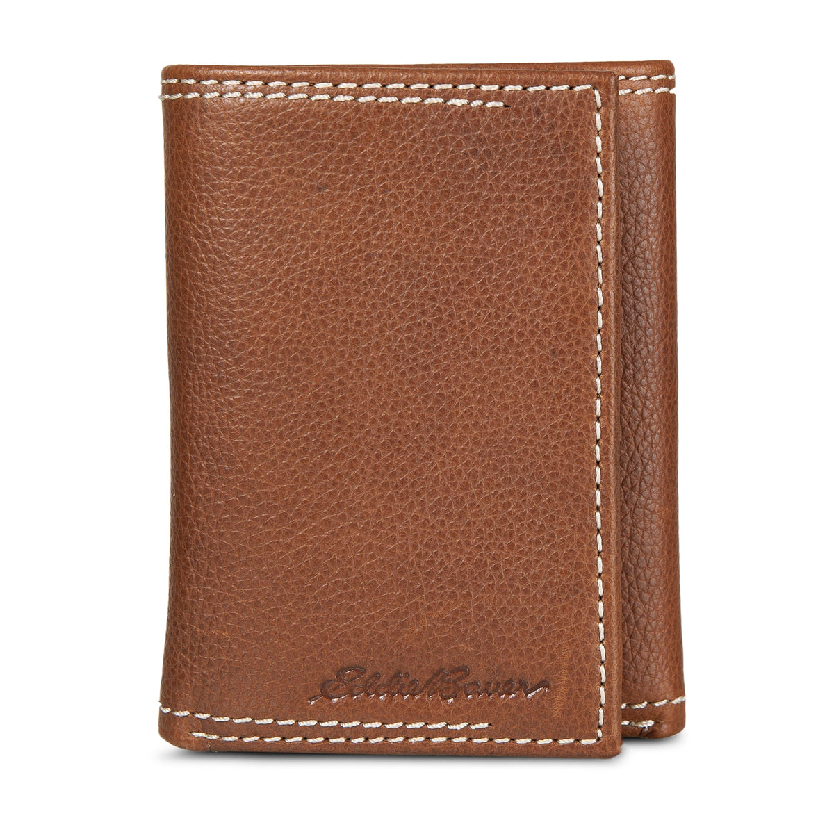 Eddie Bauer EB Signature Top Stitch Leather Trifold Wallet product image