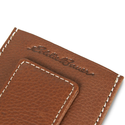Eddie Bauer EB Signature Top Stitch Magnetic Leather Card Case alternate view 2