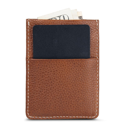 Eddie Bauer EB Signature Top Stitch Magnetic Leather Card Case alternate view 3
