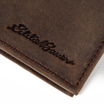 Eddie Bauer Leather Removable Passcase Wallet With Embossed Sasquatch alternate view 2