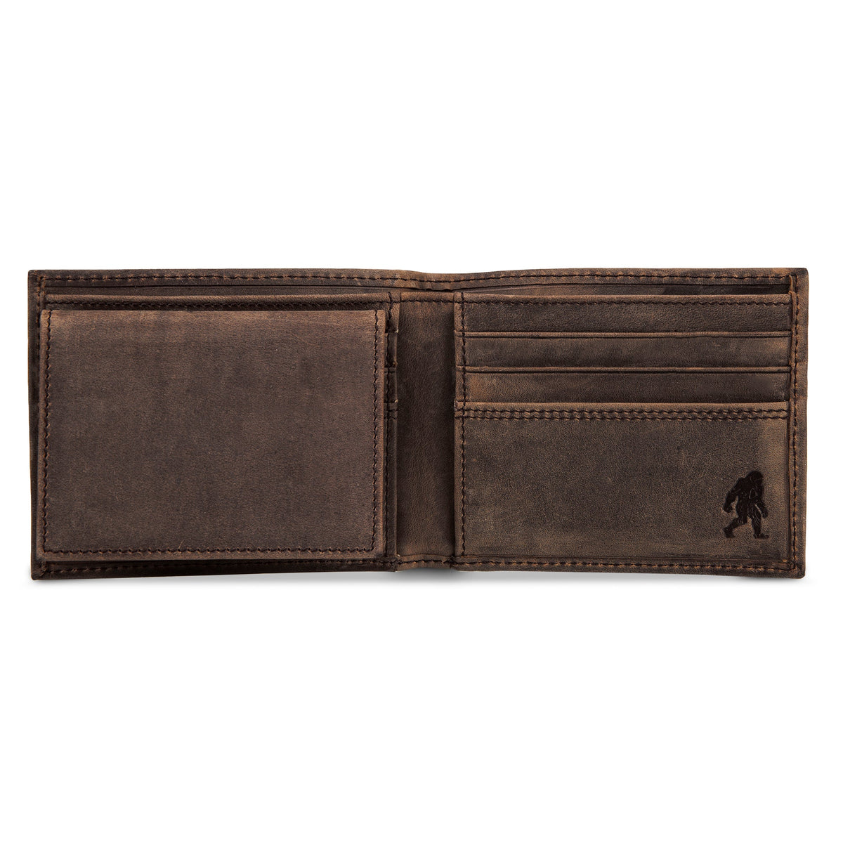 Eddie Bauer Leather Removable Passcase Wallet With Embossed Sasquatch alternate view 5