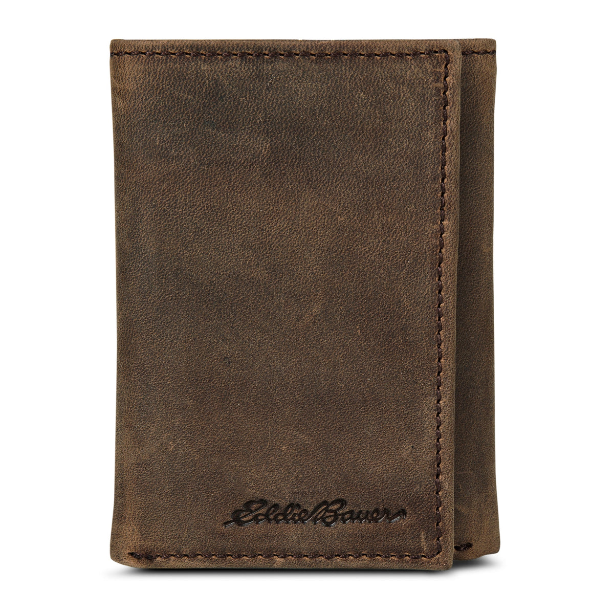 Eddie Bauer Leather Trifold Wallet With Embossed Sasquatch product image