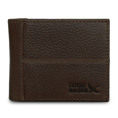 Eddie Bauer Extra Capacity Rugged Leather Bifold With Flip ID alternate view 1