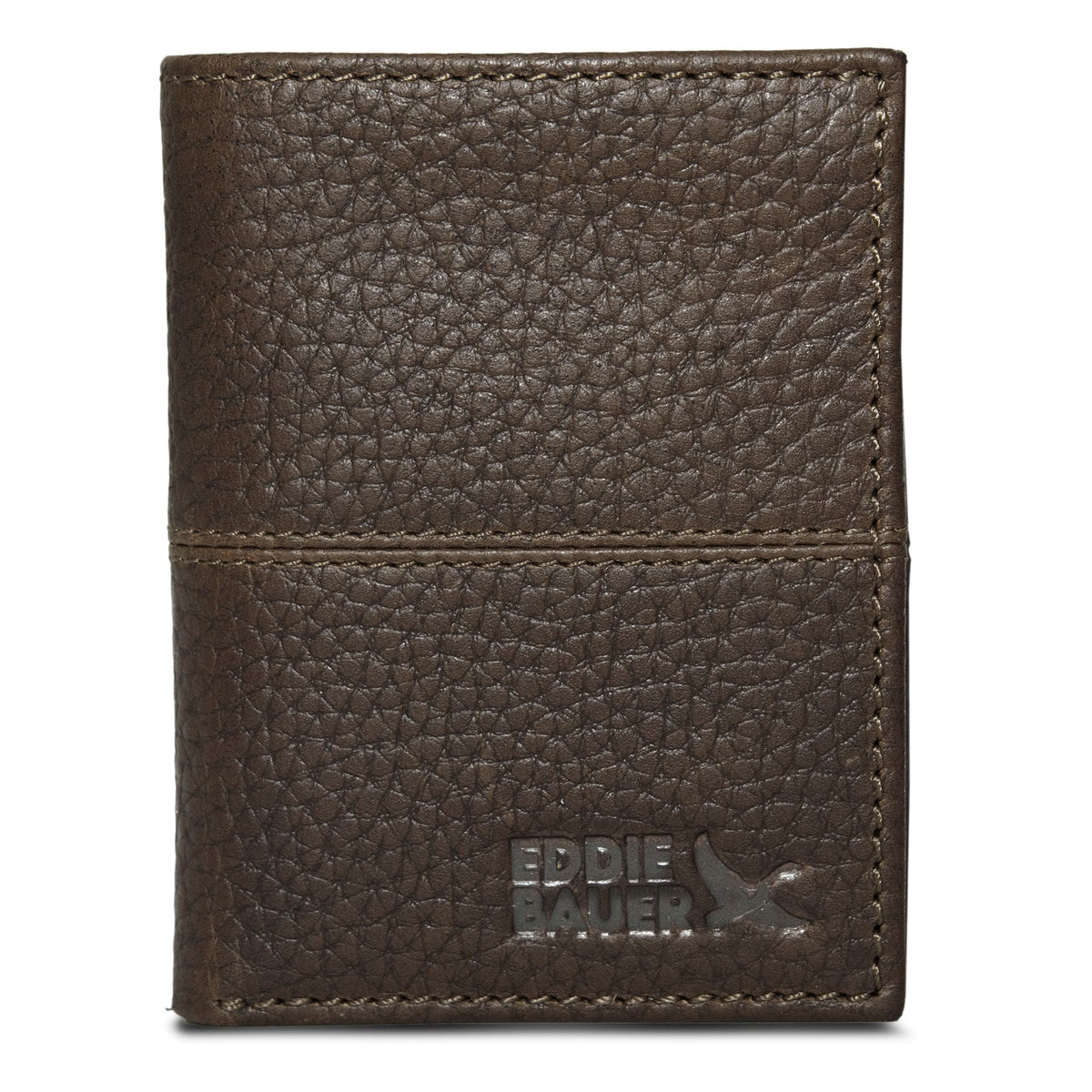 Eddie Bauer Extra Capacity Rugged Leather Trifold With Flip ID alternate view 1