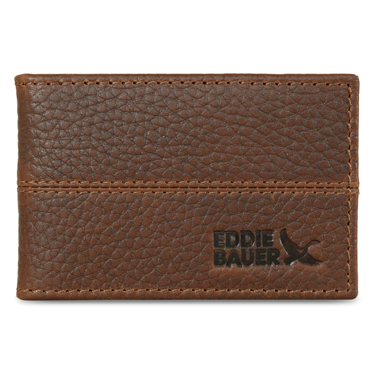 Eddie Bauer Rugged Leather Money Clip Bifold Wallet alternate view 2